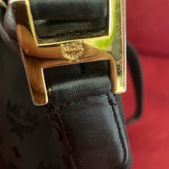 GUC MCM Visetos Nylon Bucket Bag - Picture 6 of 13